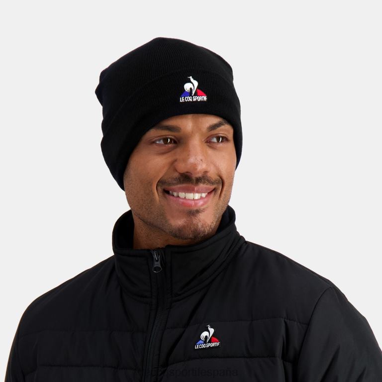 Le Coq Sportif gorro negro hombres TD866305 accesorios