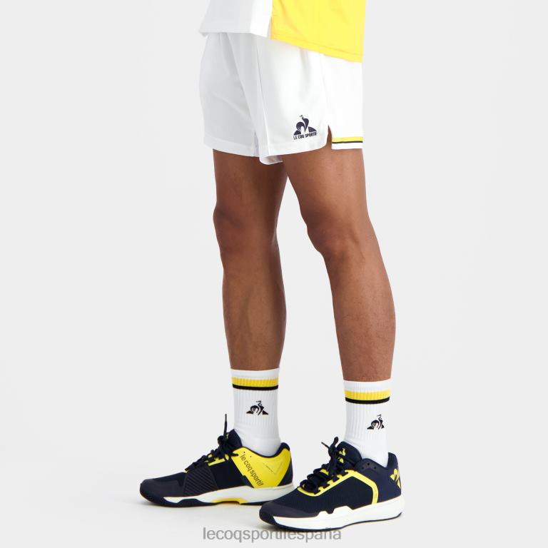 Le Coq Sportif pantalones cortos blancos hombres TD866230 ropa