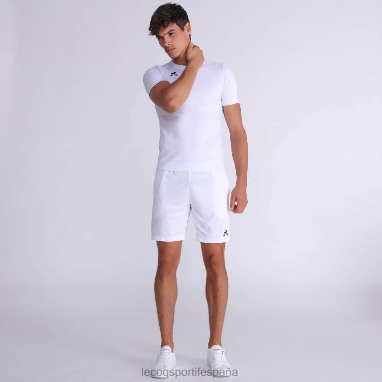 Le Coq Sportif pantalones cortos blancos hombres TD866514 ropa