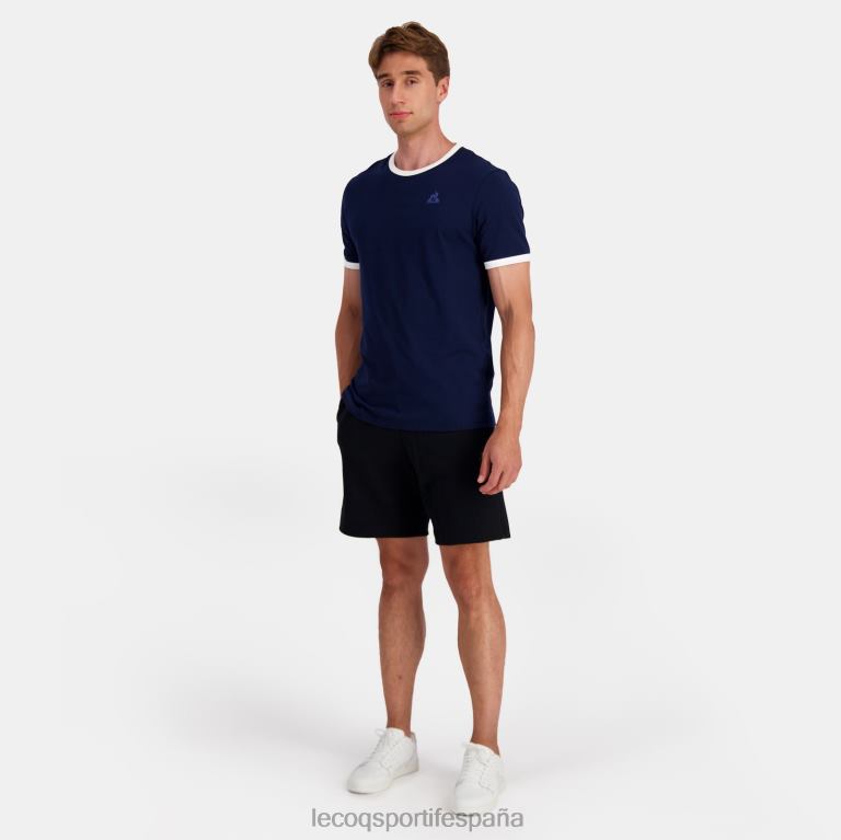 Le Coq Sportif pantalones cortos negros hombres TD866220 ropa