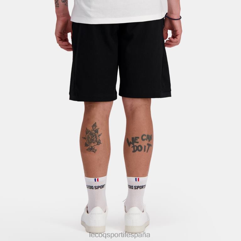 Le Coq Sportif pantalones cortos negros hombres TD866223 ropa