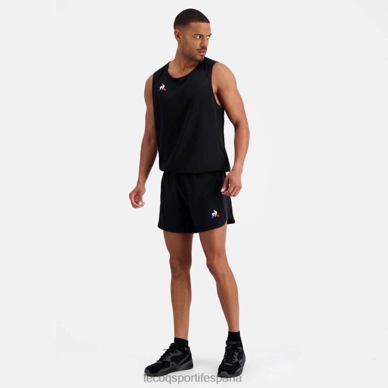Le Coq Sportif pantalones cortos negros hombres TD866511 ropa