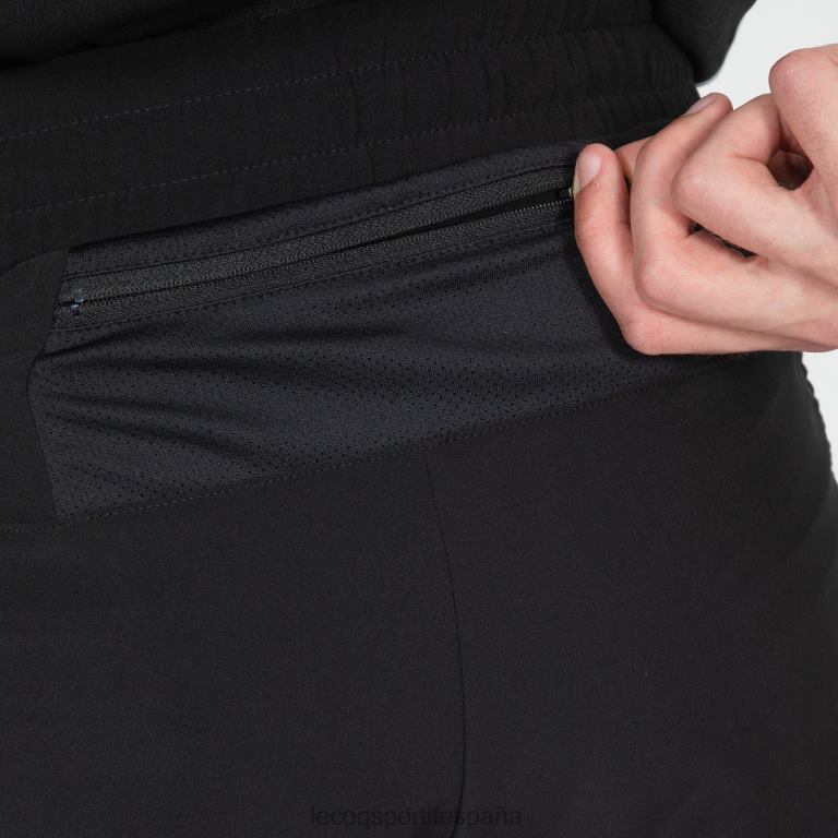 Le Coq Sportif pantalones cortos negros hombres TD866511 ropa