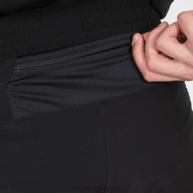 Le Coq Sportif pantalones cortos negros hombres TD866511 ropa