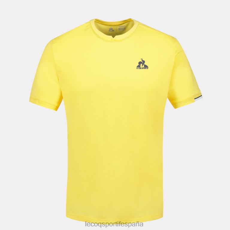 Le Coq Sportif camiseta amarilla hombres TD866211 ropa