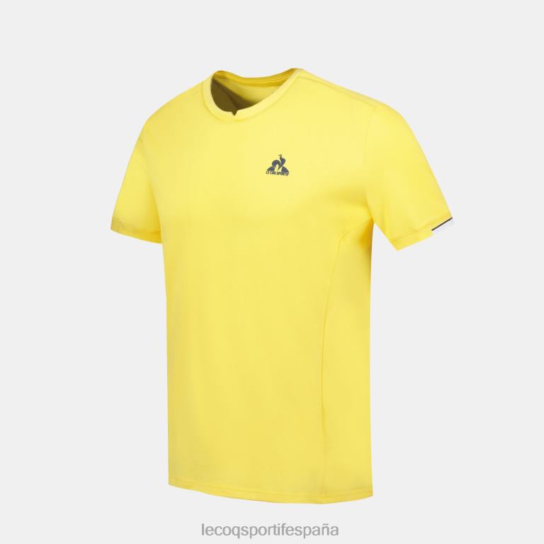 Le Coq Sportif camiseta amarilla hombres TD866211 ropa
