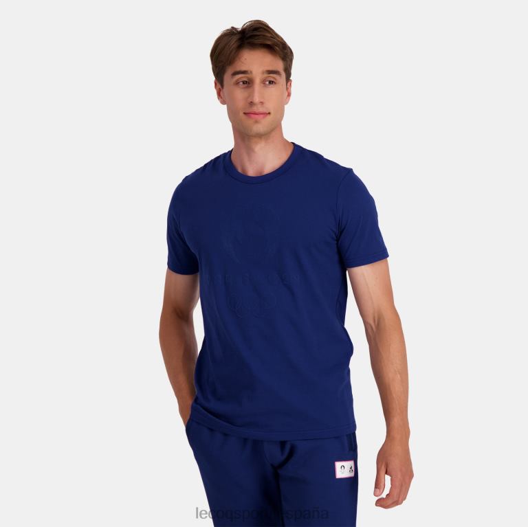 Le Coq Sportif camiseta azul hombres TD866202 ropa