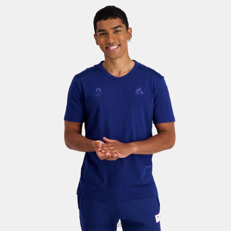 Le Coq Sportif camiseta azul hombres TD866203 ropa