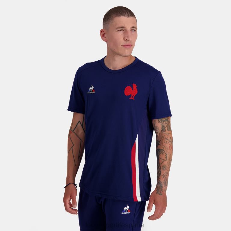 Le Coq Sportif camiseta azul hombres TD866216 ropa