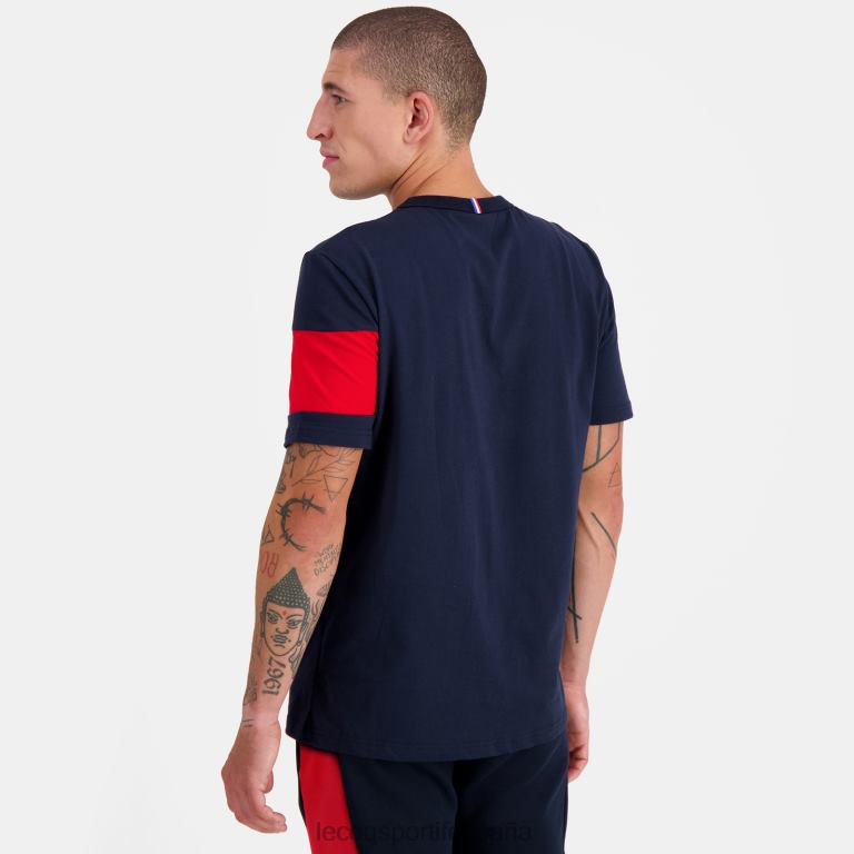 Le Coq Sportif camiseta azul hombres TD866458 ropa