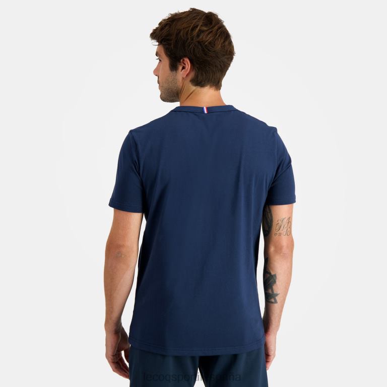 Le Coq Sportif camiseta azul hombres TD866471 ropa