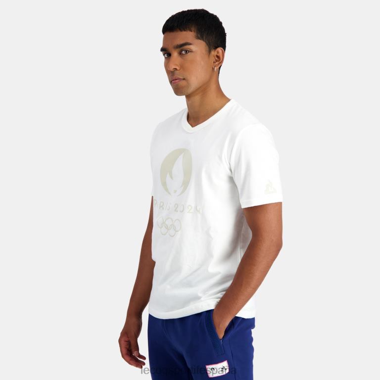 Le Coq Sportif camiseta blanca hombres TD866201 ropa