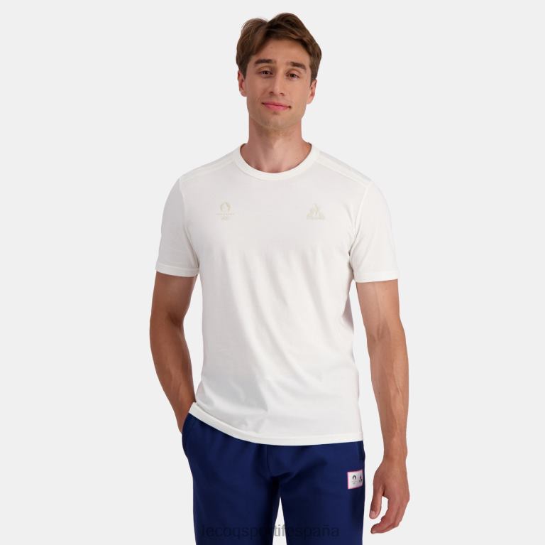 Le Coq Sportif camiseta blanca hombres TD866205 ropa