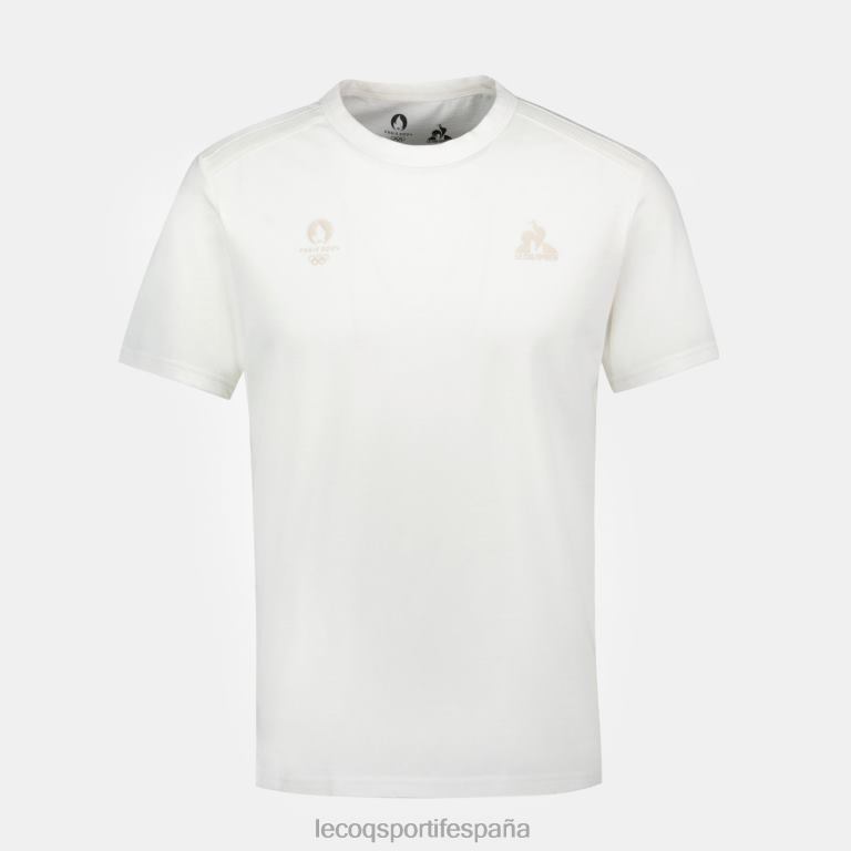Le Coq Sportif camiseta blanca hombres TD866205 ropa