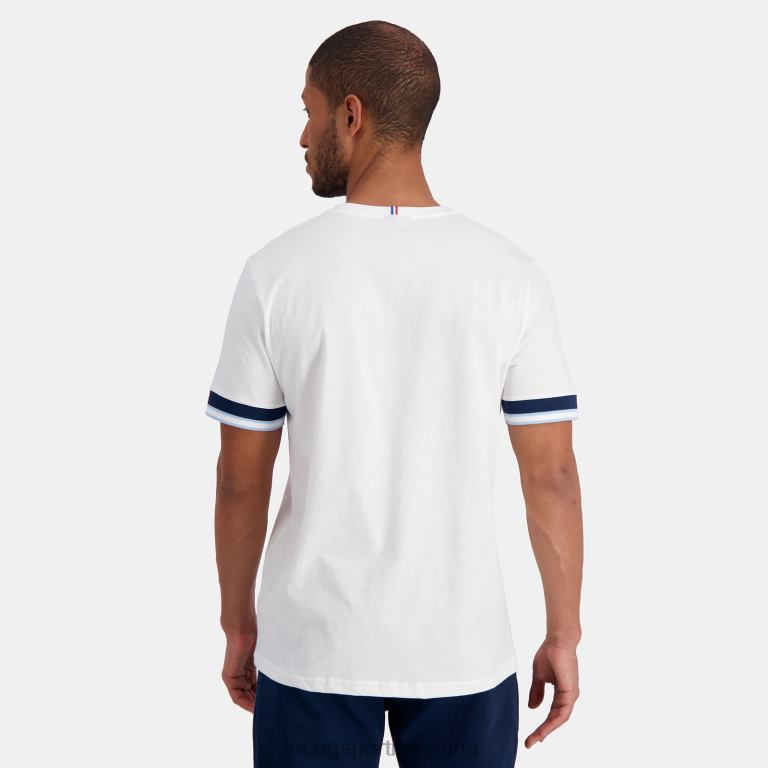 Le Coq Sportif camiseta blanca hombres TD866434 ropa