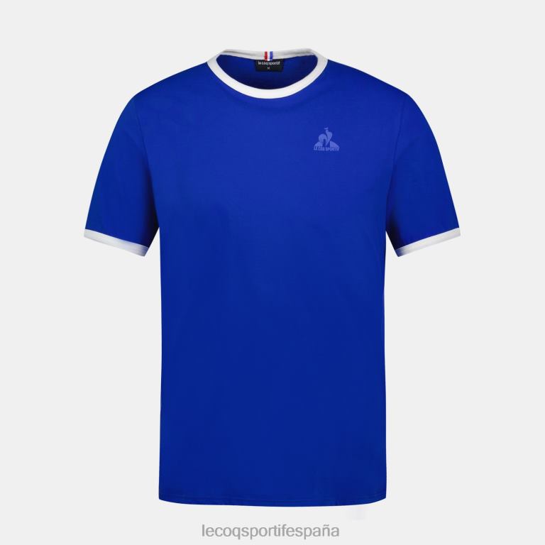Le Coq Sportif camiseta de moda azul hombres TD866139 ropa