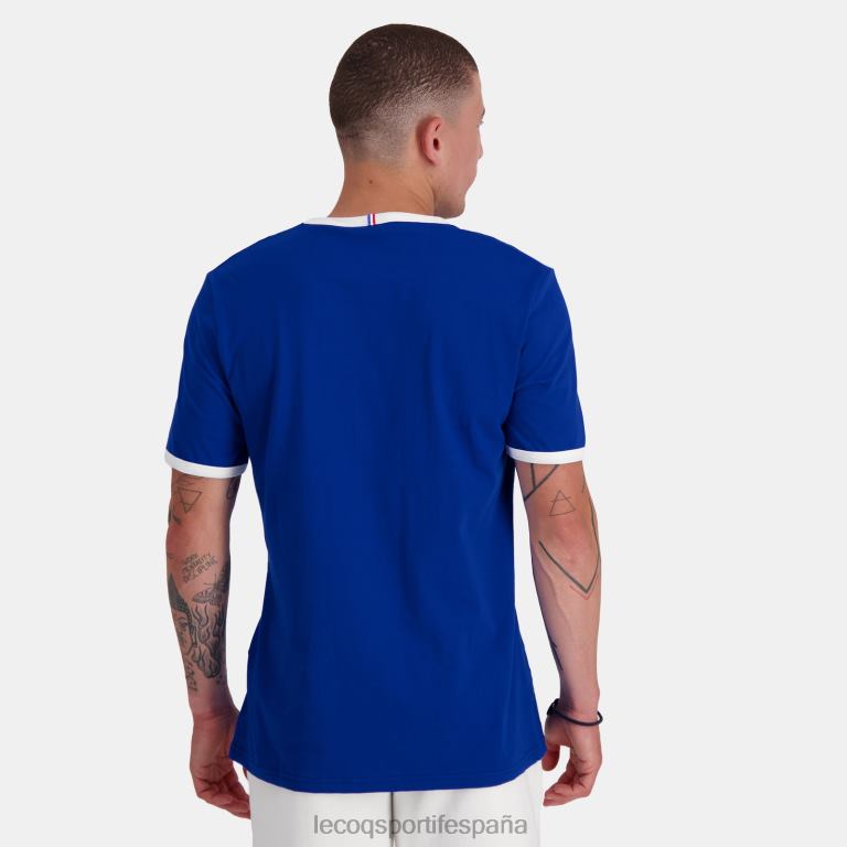 Le Coq Sportif camiseta de moda azul hombres TD866139 ropa