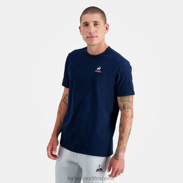Le Coq Sportif camiseta de moda azul hombres TD866140 ropa