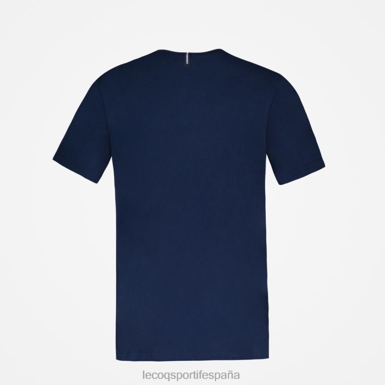 Le Coq Sportif camiseta de moda azul hombres TD866140 ropa