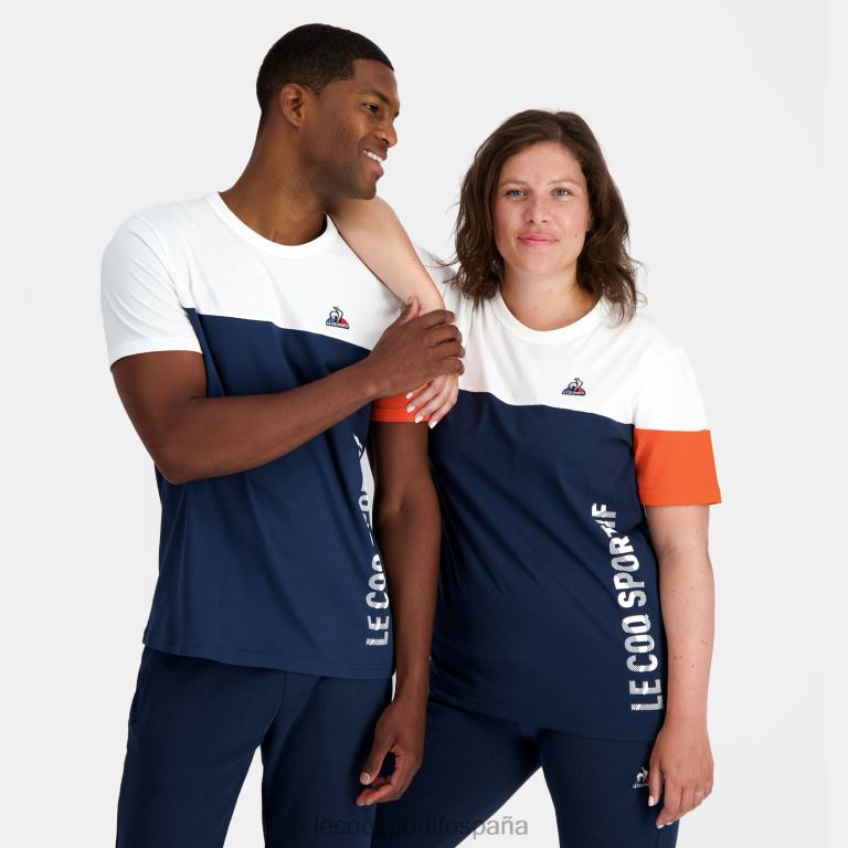 Le Coq Sportif camiseta de moda azul hombres TD866163 ropa