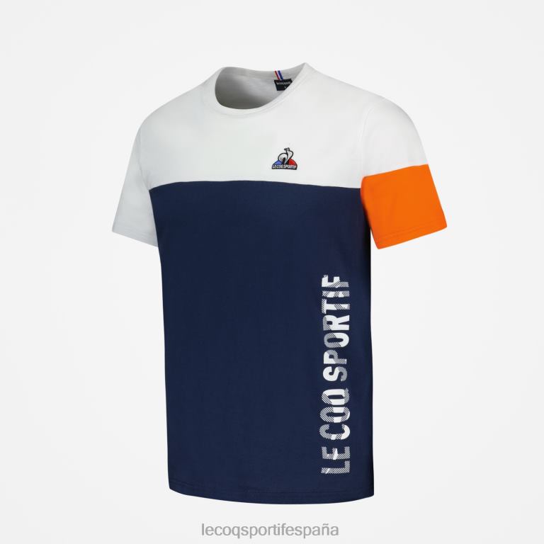 Le Coq Sportif camiseta de moda azul hombres TD866163 ropa