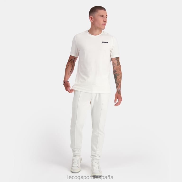 Le Coq Sportif camiseta de moda blanca hombres TD866146 ropa