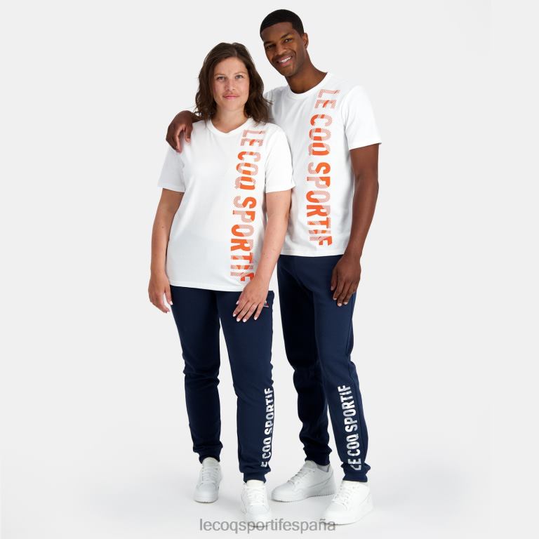 Le Coq Sportif camiseta de moda blanca hombres TD866162 ropa