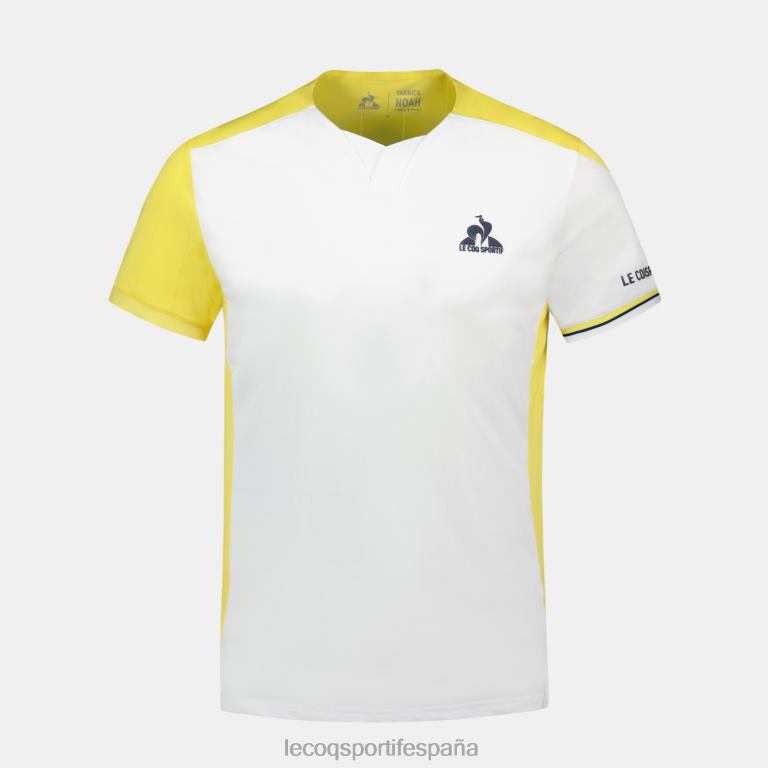 Le Coq Sportif camiseta de moda blanca hombres TD866166 ropa