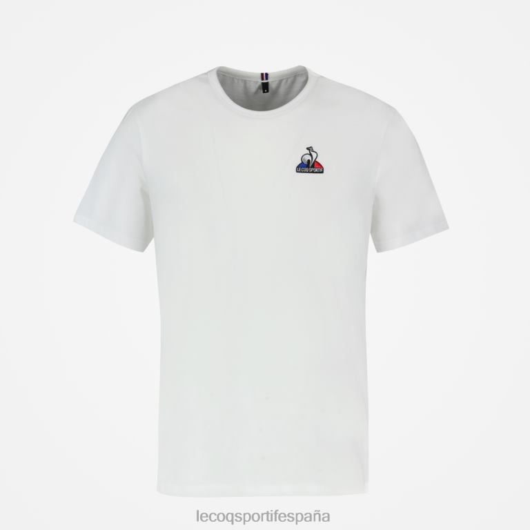 Le Coq Sportif camiseta de moda blanca hombres TD866180 ropa