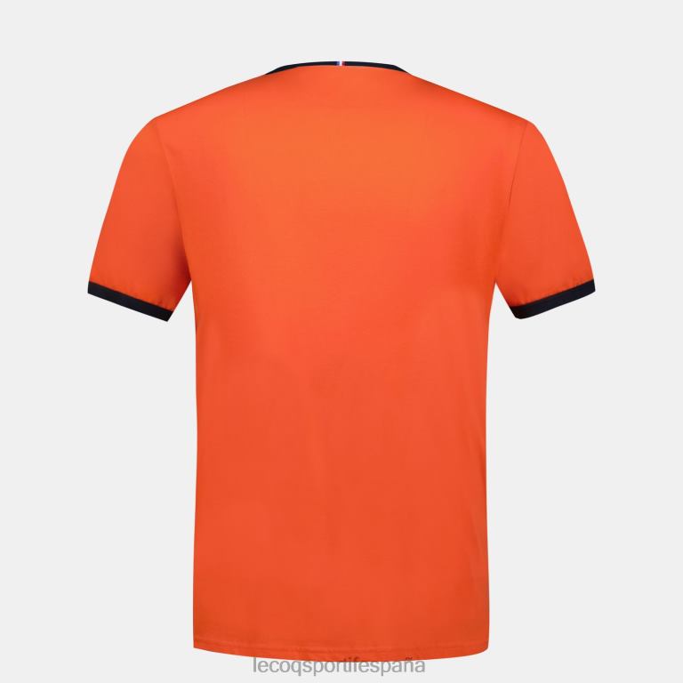 Le Coq Sportif camiseta de moda naranja hombres TD866151 ropa