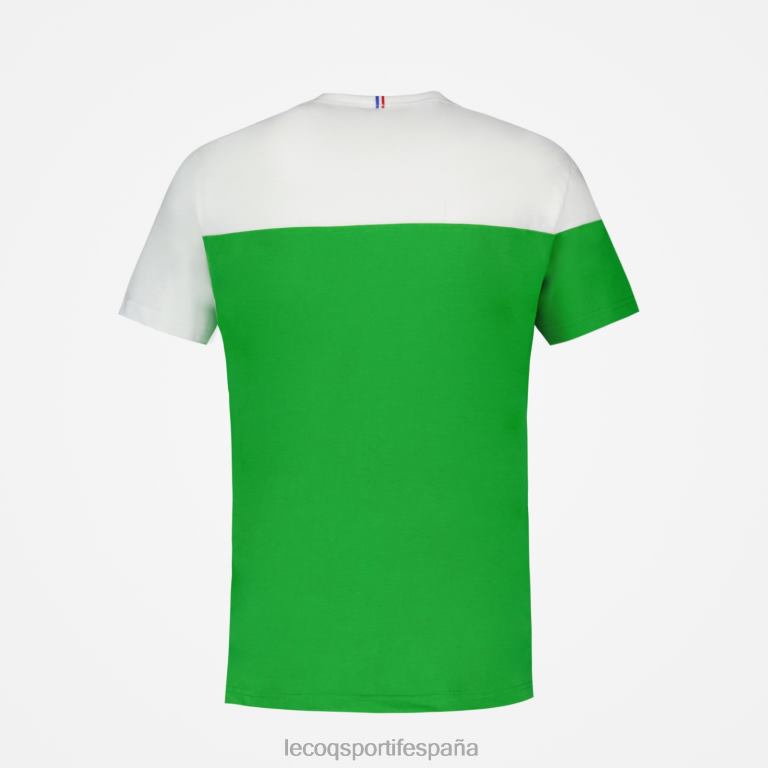 Le Coq Sportif camiseta de moda verde hombres TD866164 ropa