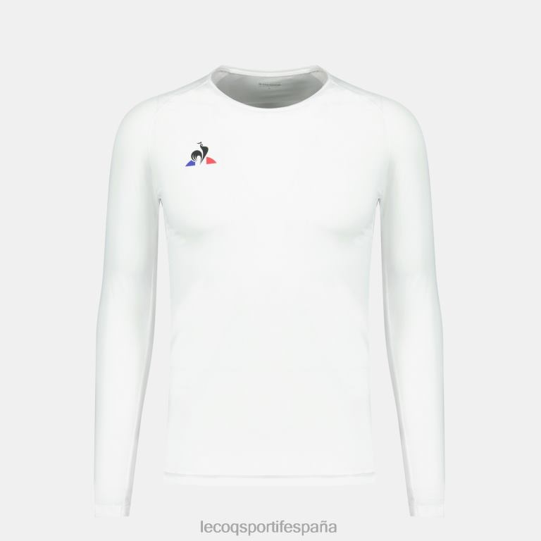 Le Coq Sportif camiseta manga larga blanca hombres TD866197 ropa