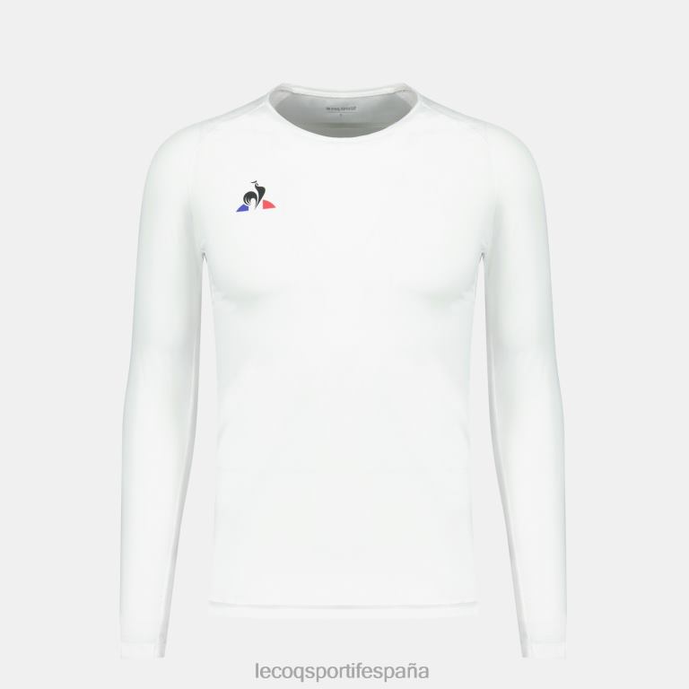 Le Coq Sportif camiseta manga larga blanca hombres TD866200 ropa