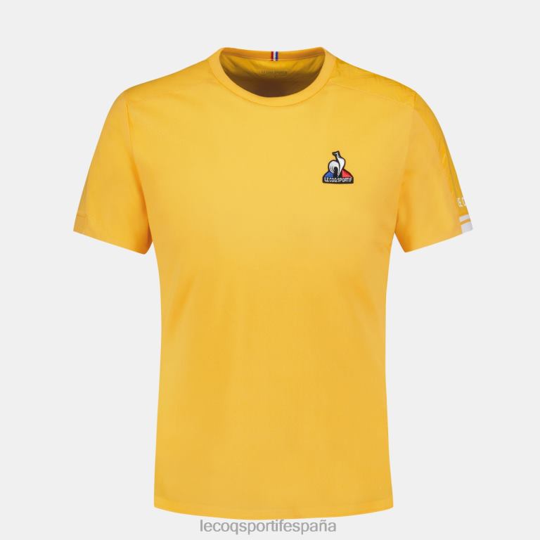 Le Coq Sportif camiseta naranja hombres TD866478 ropa