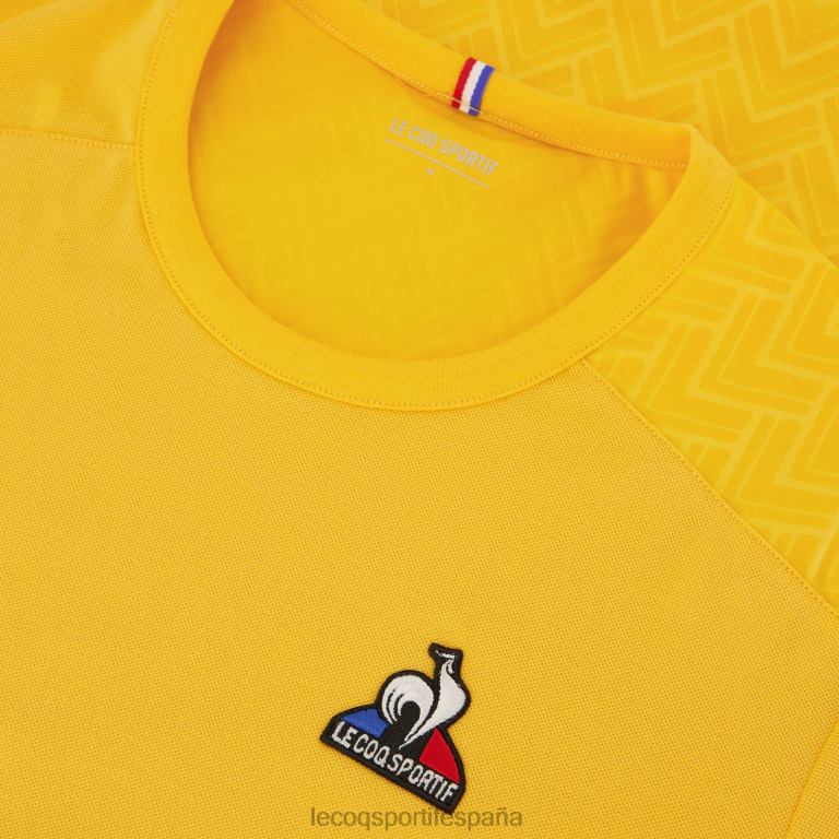 Le Coq Sportif camiseta naranja hombres TD866478 ropa