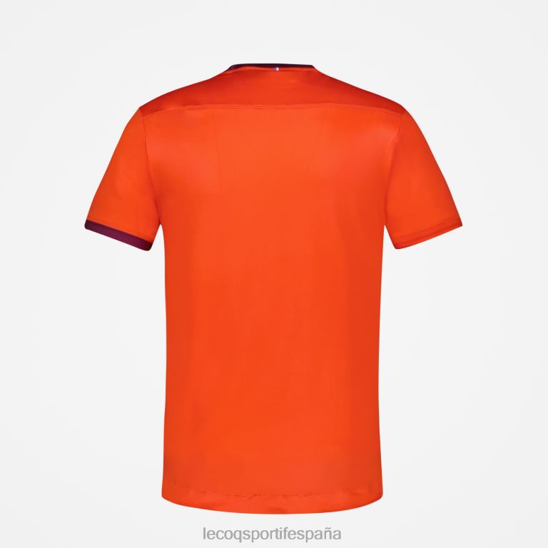 Le Coq Sportif camiseta naranja hombres TD866479 ropa
