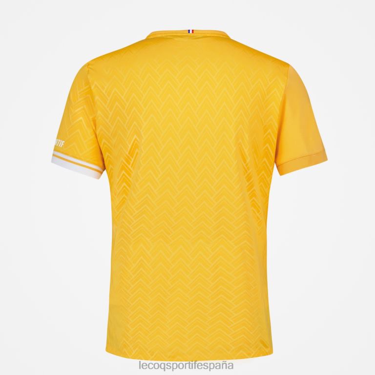 Le Coq Sportif camiseta naranja hombres TD866483 ropa