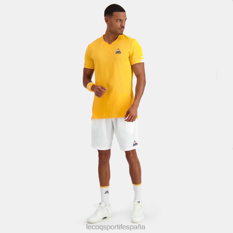 Le Coq Sportif camiseta naranja hombres TD866483 ropa