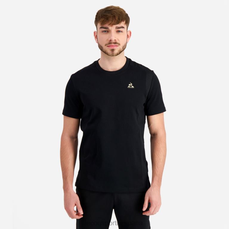 Le Coq Sportif camiseta negra hombres TD866185 ropa