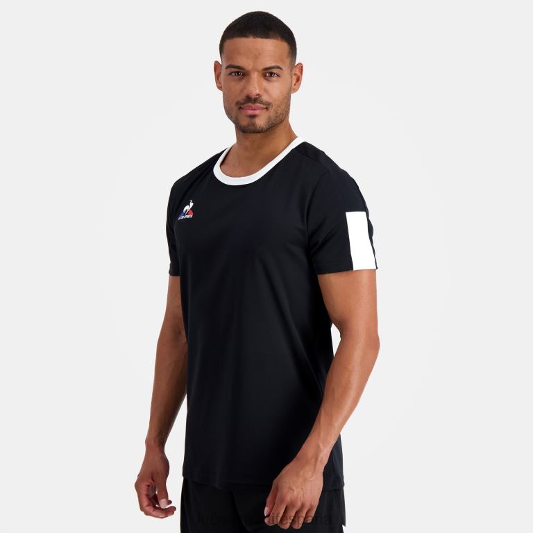 Le Coq Sportif camiseta negra hombres TD866188 ropa