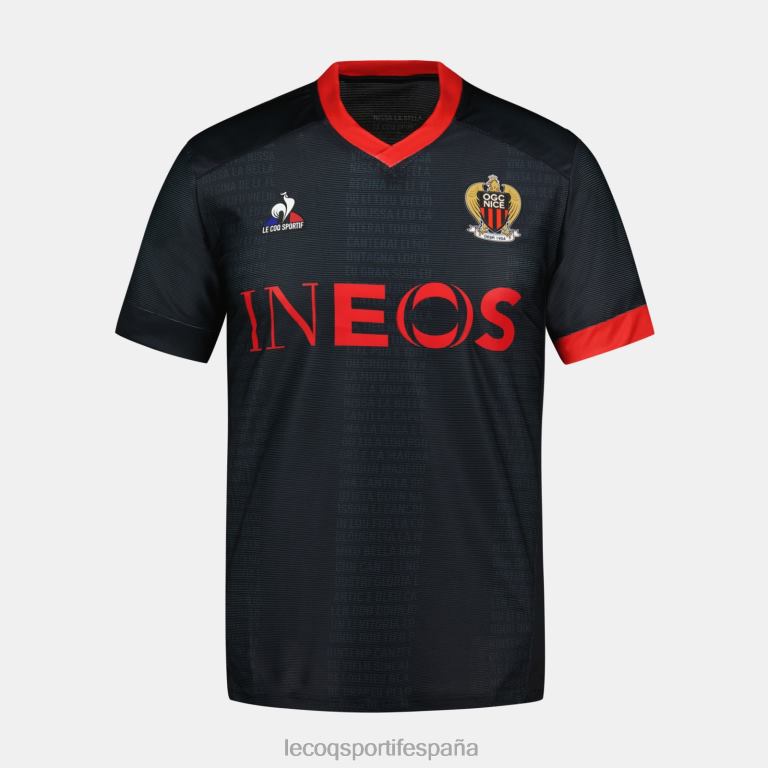 Le Coq Sportif camiseta negra hombres TD866702 ropa