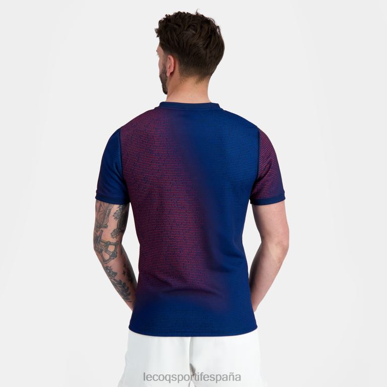 Le Coq Sportif camiseta prepartido - xv de france azul hombres TD866173 ropa