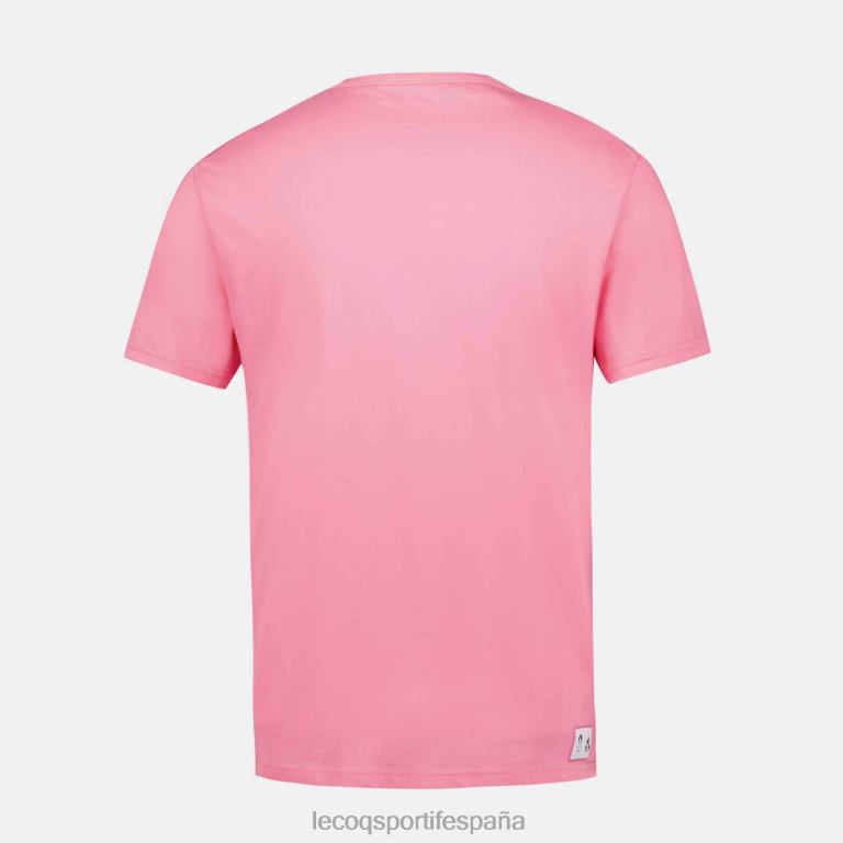 Le Coq Sportif camiseta rosa hombres TD866204 ropa
