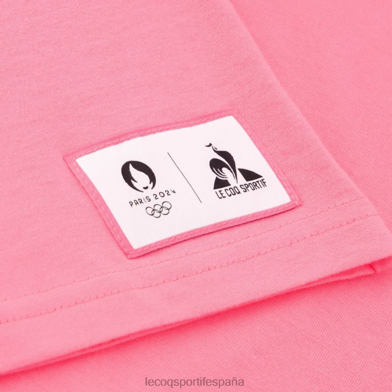 Le Coq Sportif camiseta rosa hombres TD866204 ropa