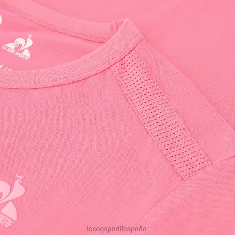 Le Coq Sportif camiseta rosa hombres TD866204 ropa