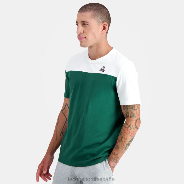 Le Coq Sportif camiseta verde hombres TD866447 ropa