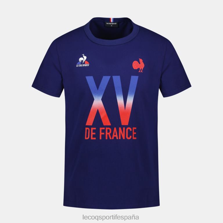 Le Coq Sportif camiseta - xv de france azul hombres TD866141 ropa