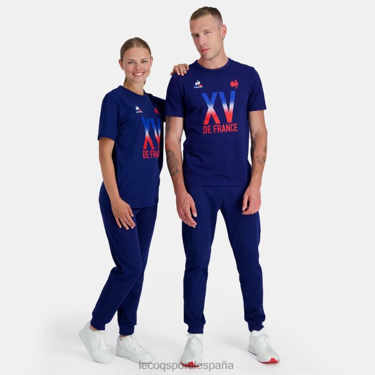 Le Coq Sportif camiseta - xv de france azul hombres TD866141 ropa