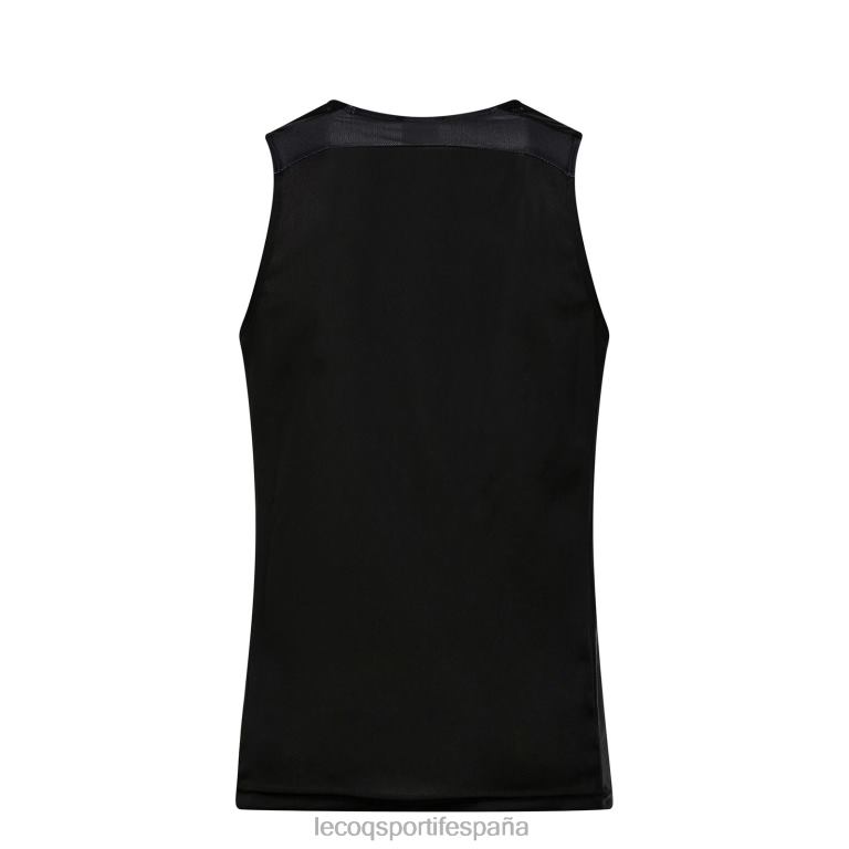 Le Coq Sportif chaleco negro hombres TD866198 ropa