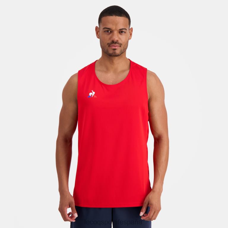 Le Coq Sportif chaleco rojo hombres TD866196 ropa